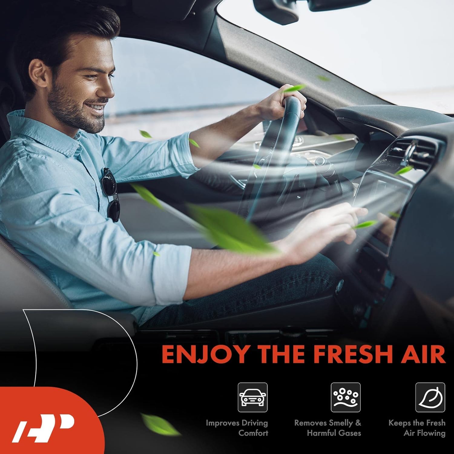 A-Premium Filtro de aire de cabina de 2 piezas con carbón activado compatible con Volkswagen Jetta, Passat, Golf, Tiguan, Beetle, CC, Eos, GTI,