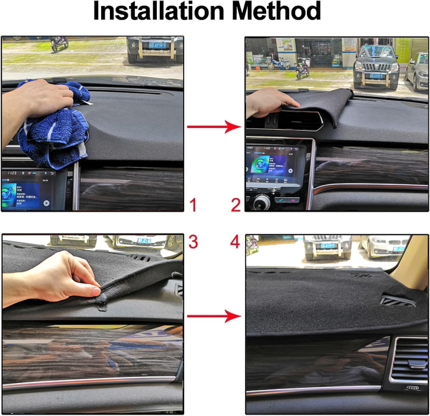 for SsangYong Korando 2011-2013, Car Dashboard Cover Dashmat Auto Dash Mat Sun Shade Dash Board Cover Pad Carpet