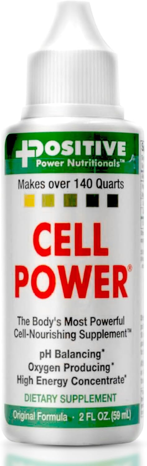 Cell Power Gotas de oxígeno (2 onzas) – Suplemento dietético de oxígeno líquido enriquecido con remolacha, uvas y proteína vegetal – Gotas de