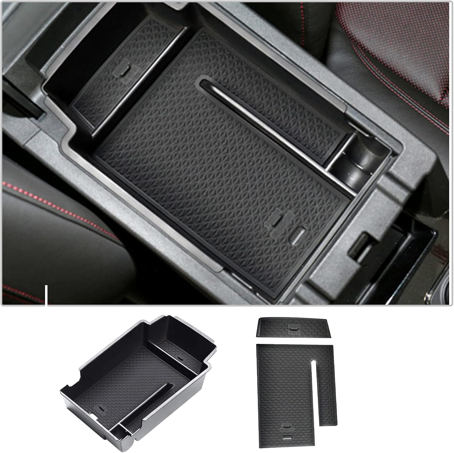 CDEFG Organizador de accesorios de consola central para Chevy Blazer 2019, 2020, 2021, 2022, 2023, 2024, material ABS, bandeja de inserción para