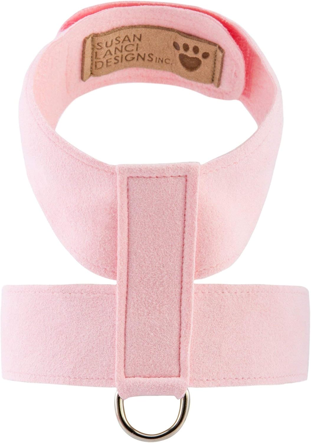 Susan Lanci Designs – Arnés ultrasuede prémium para perros y mascotas, color rosa cachorro, talla S