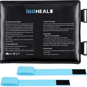Bolsa de hielo reutilizable para lesiones, envoltura de gel de arcilla más flexible con correas para terapia de frío, almohadilla suave para aliviar Bolsa de hielo reutilizable para lesiones, envoltura de gel de arcilla más flexible con correas para terapia de frío, almohadilla suave para aliviar