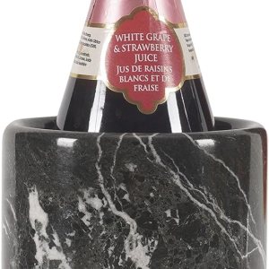 Radicaln Enfriador de vino de mármol de mesa negro de 5.5 x 6.5 pulgadas, hecho a mano, decoración alta y portátil para el hogar y la cocina, Radicaln Enfriador de vino de mármol de mesa negro de 5.5 x 6.5 pulgadas, hecho a mano, decoración alta y portátil para el hogar y la cocina,