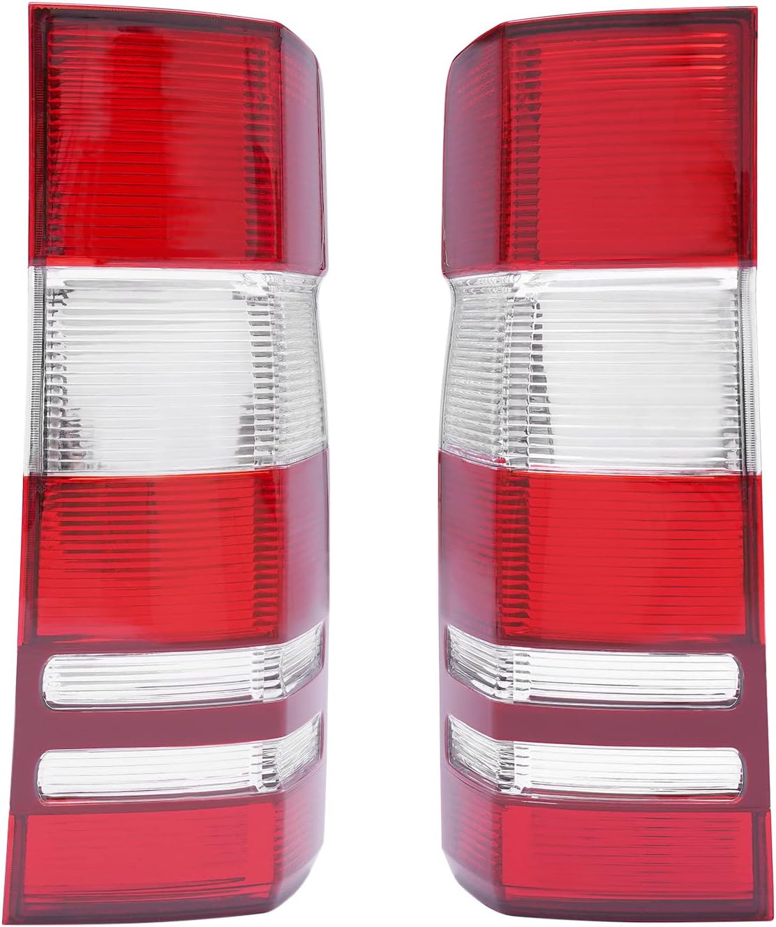 LOYALHEARTDY Para Mercedes Sprinter 250 350 2007-2017 Conjunto de luces traseras halógenas, luz trasera izquierda y derecha del lado del pasajero y