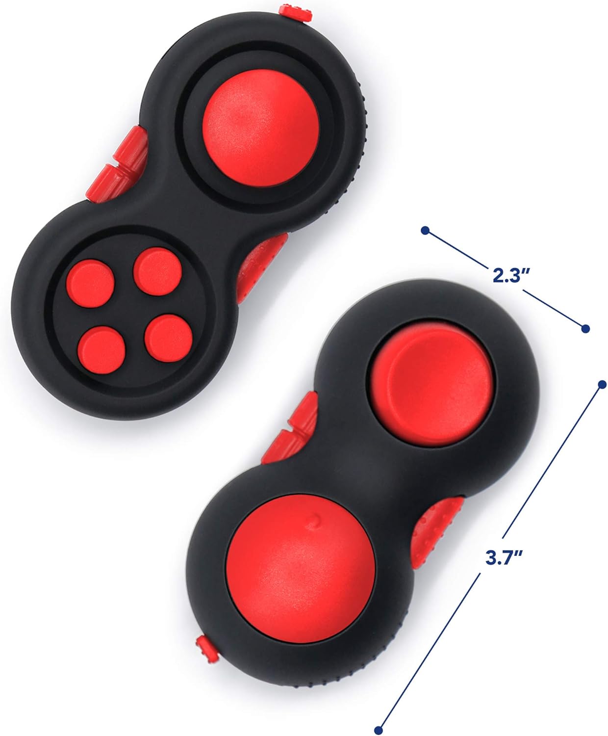 DUDDY-PRO Fidget Pad 8 características divertidas, almohadilla de juego de control retro de mano, juguete de enfoque, alivio de ansiedad y estrés