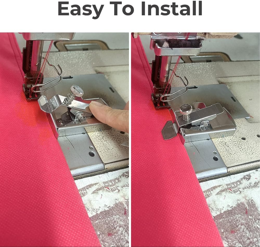 Buddy Sew – Guía de costura magnética, guía de costura magnética para máquina de coser, dobladillo de pie prensatelas, regla de costura para todas