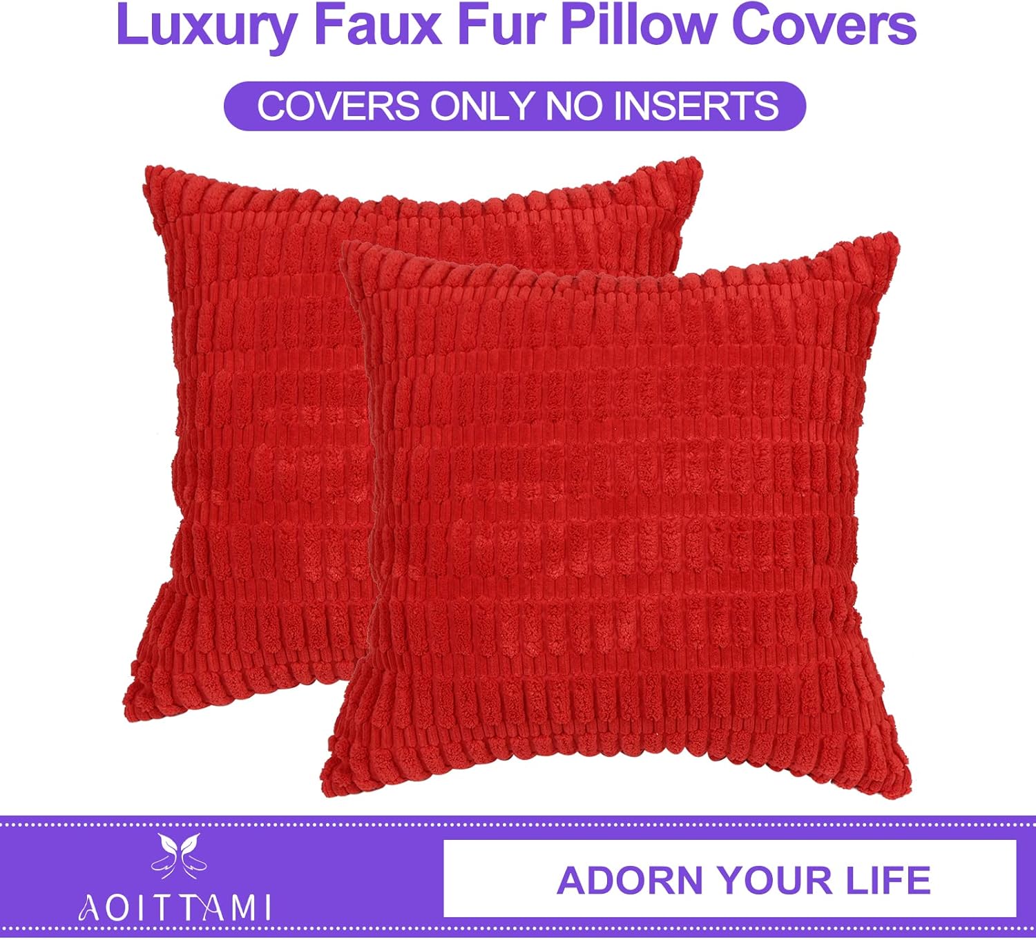 Fundas de almohada de 18 x 18 pulgadas, fundas de cojín cuadradas de pana suave a rayas bohemias para decoración del hogar, fundas de almohada
