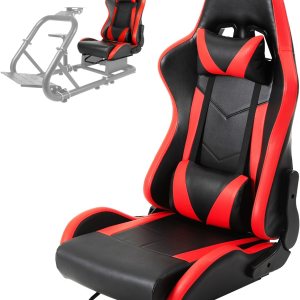 Minneer Carga de asiento de carreras de doble bloqueo, 400 libras, ángulo ajustable, cómoda, transpirable, ergonómica, silla de juegos de vuelo, Minneer Carga de asiento de carreras de doble bloqueo, 400 libras, ángulo ajustable, cómoda, transpirable, ergonómica, silla de juegos de vuelo,