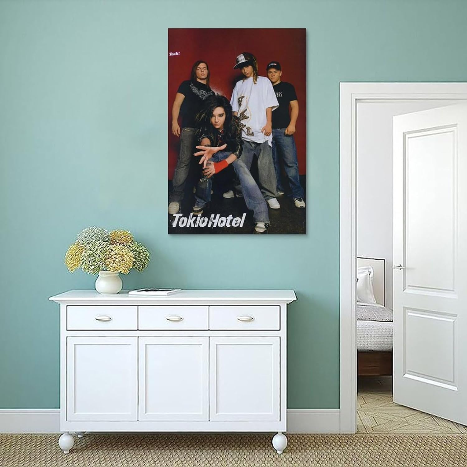 BKDRL Póster de Tokio Hotel Band Cool de los años 90, arte de pared, decoración estética, 12 x 18 pulgadas (11.8 x 17.7 in)