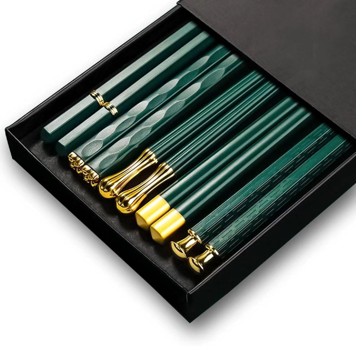 Random Mood Palillos reutilizables aptos para lavavajillas, palillos de cocina, palillos coreanos japoneses chinos, palillos de fibra de vidrio,