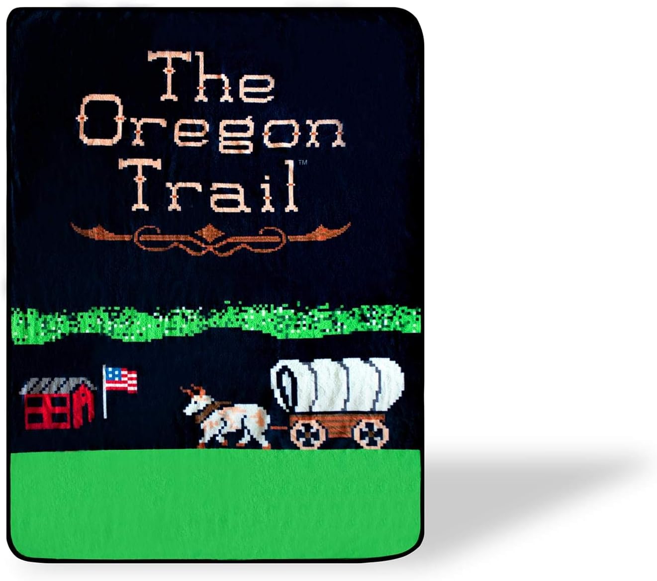 JUST FUNKY The Oregon Trail – Manta de forro polar grande de forro polar  Mantas suaves y mantas de The Oregon Trail  Mantas oficiales de