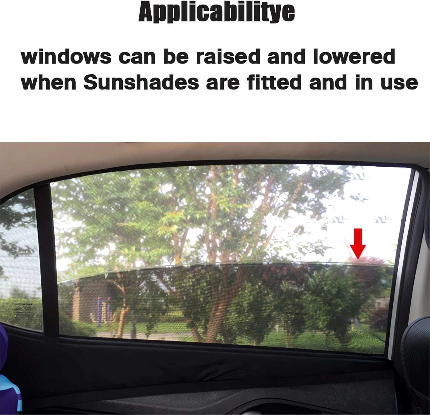 Paquete de 4 pantallas universales para ventana de automóvil, 2023, con protección UV, persianas para ventanas laterales de automóvil, pantalla de