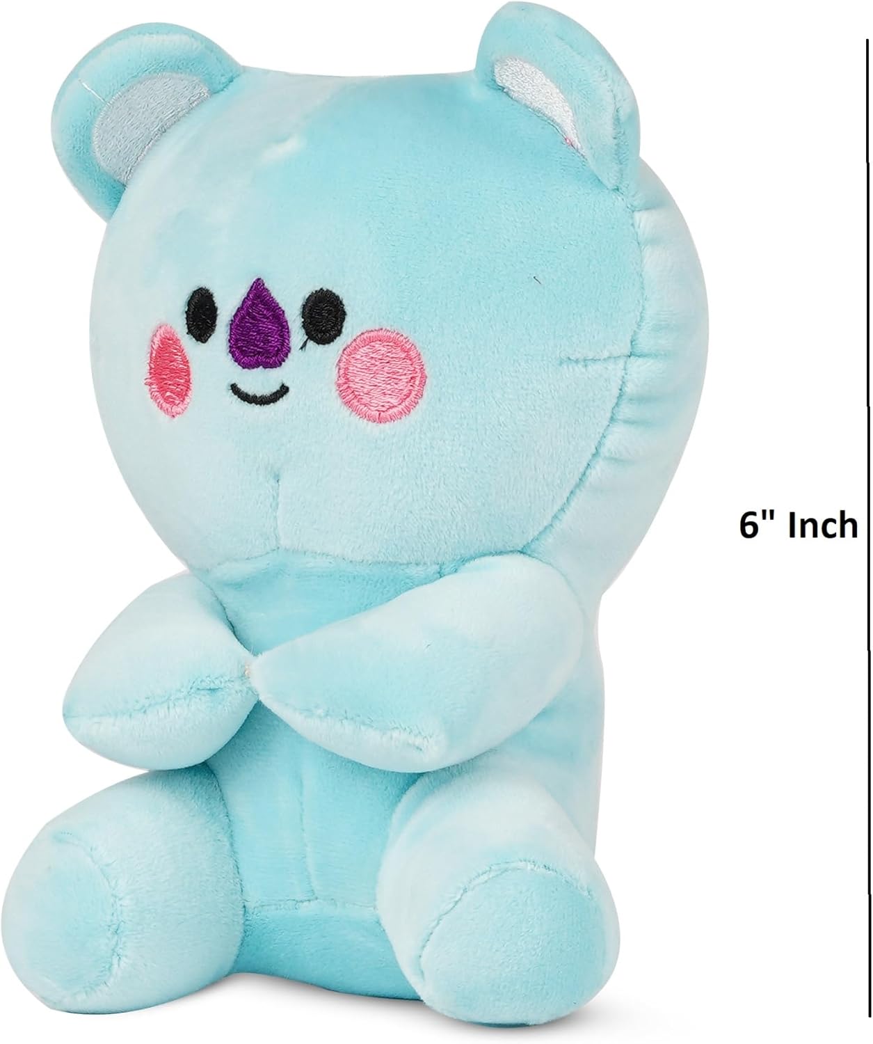 BTS Bt21 – Paquete de 6 juguetes de peluche, adorables peluches para fanáticos de todas las edades, juego completo coleccionable con tus miembros