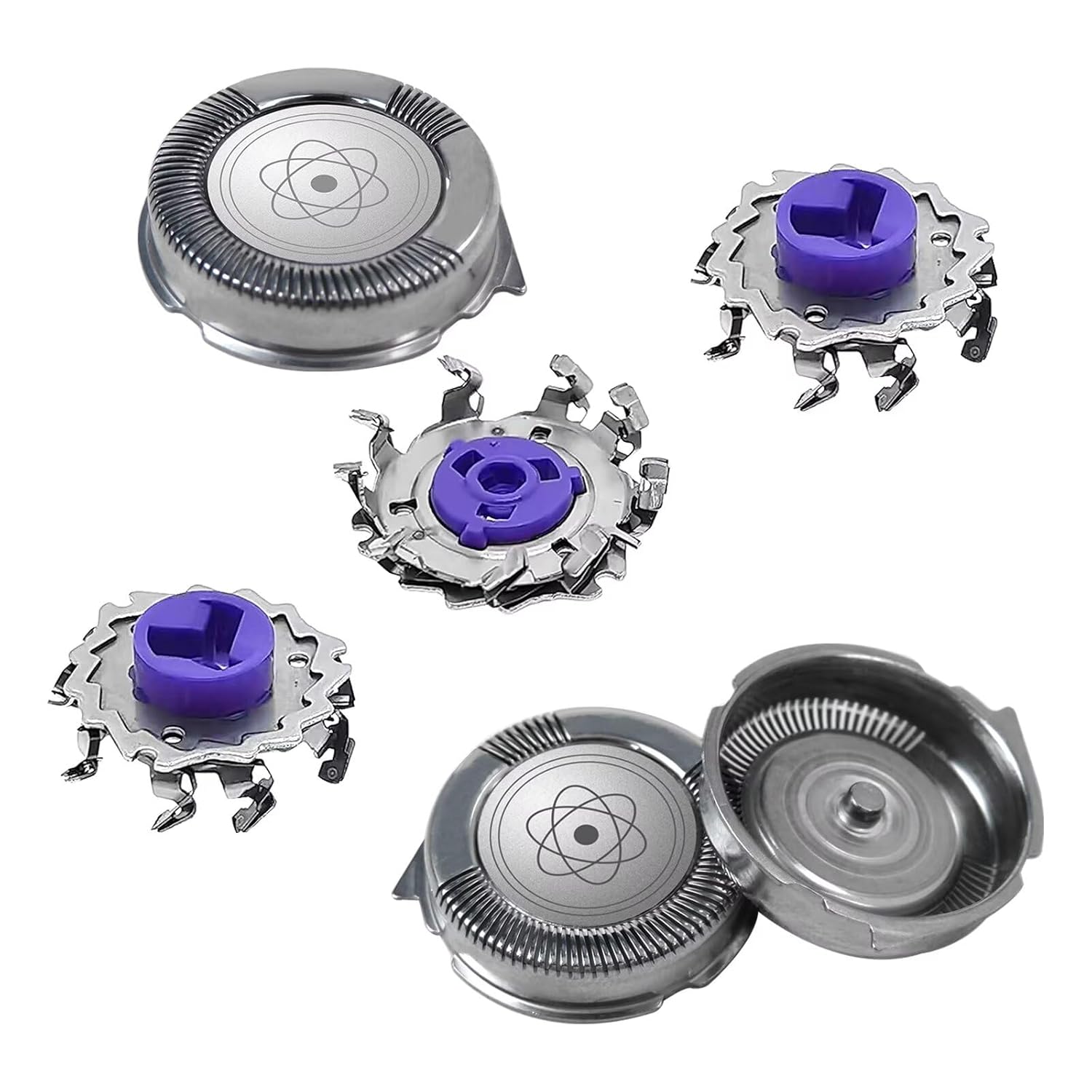3X HQ8 Replacement Shaver Heads for Norelco Philips Philips Norelco Series 7100, 7200, 7300, 7700, 7800, 8800, PTAT700, PTAT800 & Aquatec Electric