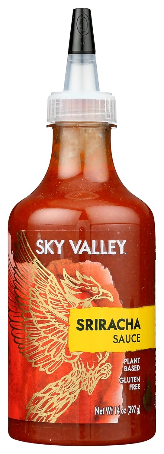 Sky Valley Salsa Sriracha, sin gluten, 14 onzas (paquete de 6)