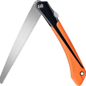 Sierras de podar de mano, sierra plegable de 10 pulgadas con hoja de acero SK5, sierra de mano extralarga, herramientas de jardín portátiles para Sierras de podar de mano, sierra plegable de 10 pulgadas con hoja de acero SK5, sierra de mano extralarga, herramientas de jardín portátiles para