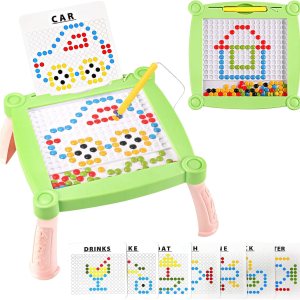 Pizarra magnética de puntos para niños de 4 a 8 años, tablero de dibujo magnético a granel para niños pequeños, proyecto Montessori creativo grande Pizarra magnética de puntos para niños de 4 a 8 años, tablero de dibujo magnético a granel para niños pequeños, proyecto Montessori creativo grande