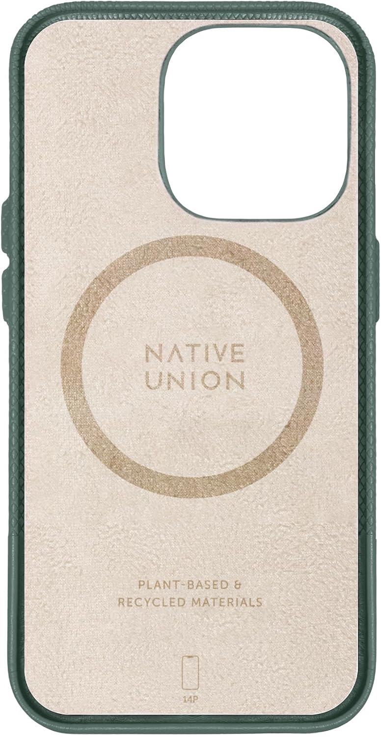 Native Union (Re Classic – Funda MagSafe compatible con imanes integrados, materiales reciclados y a base de plantas, ultraduradera, con protección