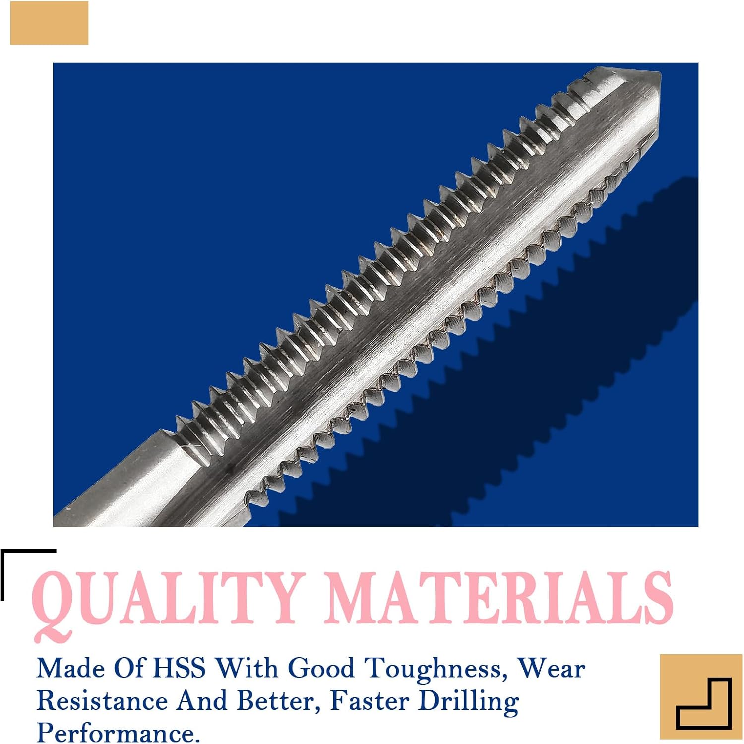 M6x1.0.000 in HSS Máquina Izquierda Rosca Macho, Broca de Taladro para Perforación de Agujero de Madera Metal (1 Pieza)