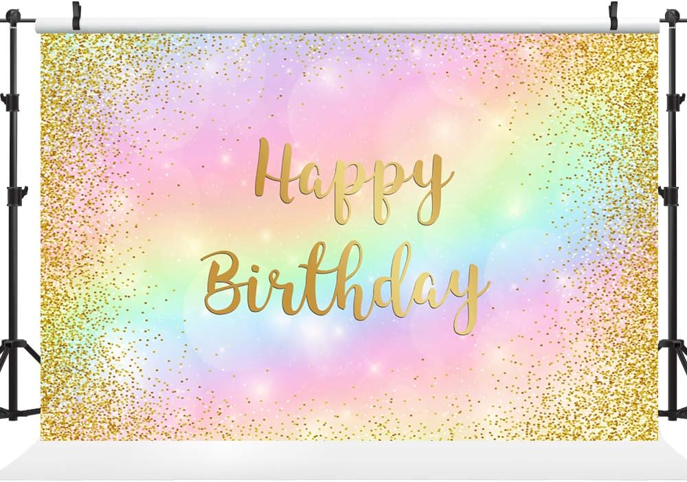 Telón de fondo dorado de 5 x 3 pies con texto en inglés Sweet 16, Sweet 16 para niñas de 1 y 2 cumpleaños con texto en inglés Sweet 16, decoración