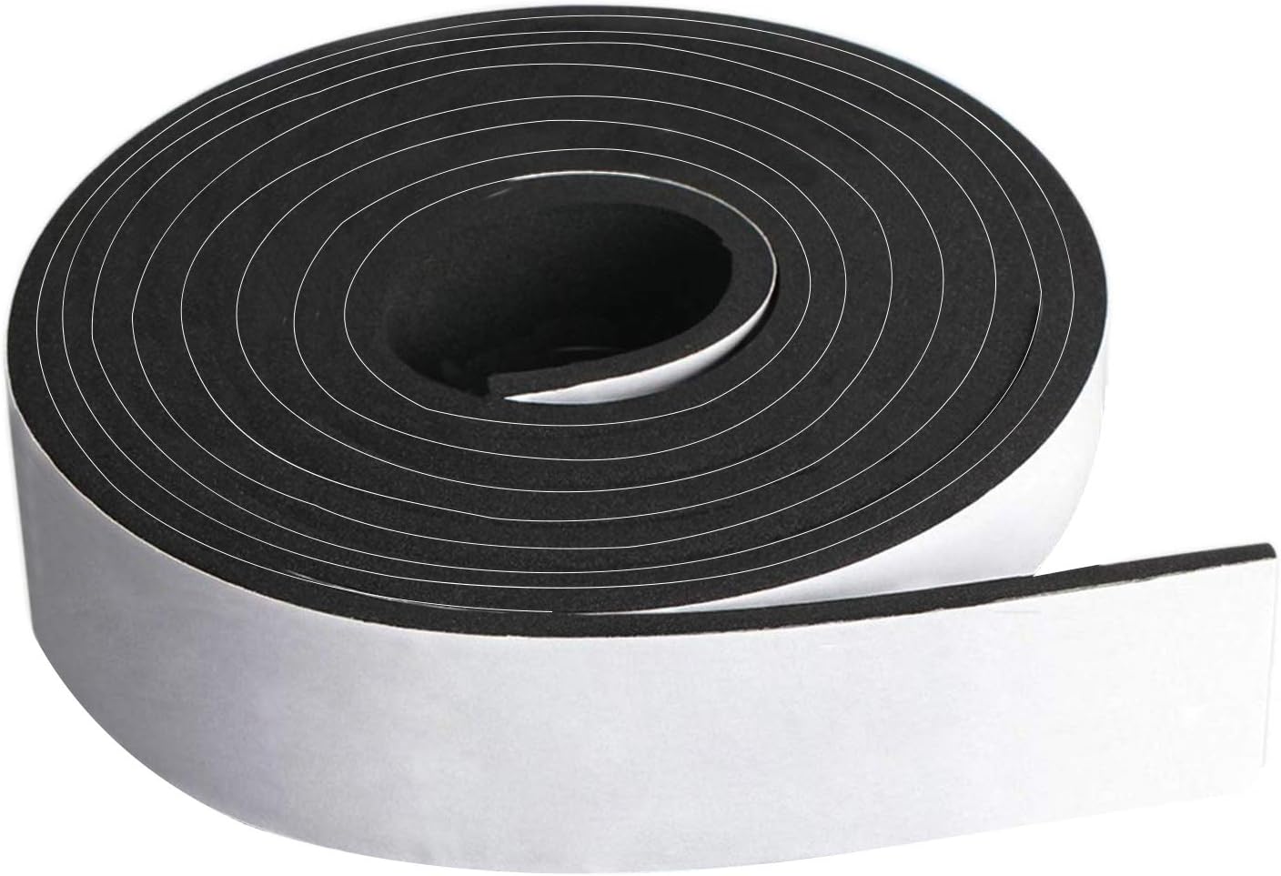 Dualplex – Rollo de tira de espuma de neopreno, 2 pulgadas de ancho x 10 pies de largo x 116 pulgadas de grosor, sellado contra la intemperie,