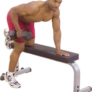 Body-Solid GFB350 – Banco de pesas plano de 600 libras de capacidad ajustable para entrenamiento de fuerza, estiramiento, ejercicios abdominales y Body-Solid GFB350 – Banco de pesas plano de 600 libras de capacidad ajustable para entrenamiento de fuerza, estiramiento, ejercicios abdominales y
