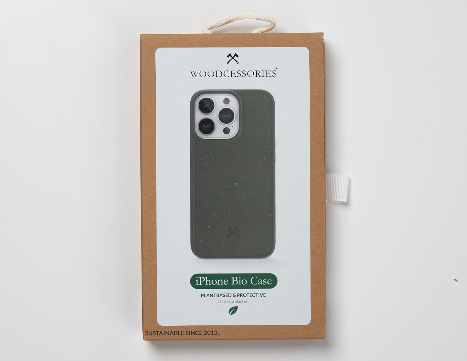 WOODCESSORIES – Funda de teléfono para iPhone 12 Negro, iPhone 12 Pro Case Negro – Ecológico, hecho de plantas
