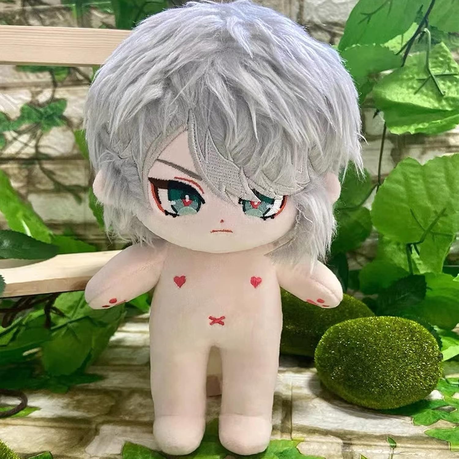CALEMBOU Figura de peluche de anime de Al Haitham, muñeca de vestir de 8 pulgadas, decoración de peluche suave y colección de regalo para fanáticos
