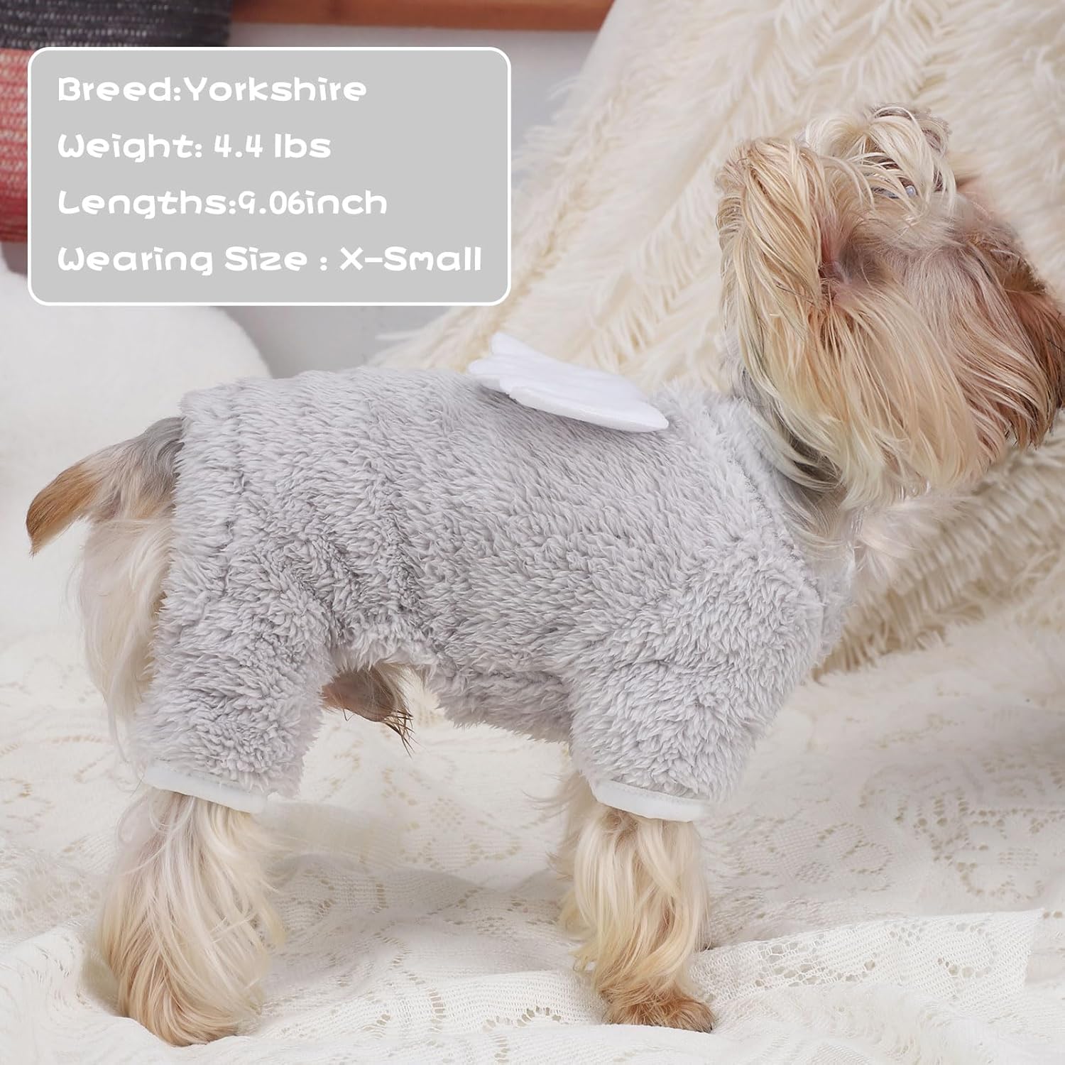 Pijamas para perros pequeños, machos y hembras, ropa de invierno de forro polar, overol de terciopelo ligero para mascotas, pijama, ropa para gatos,