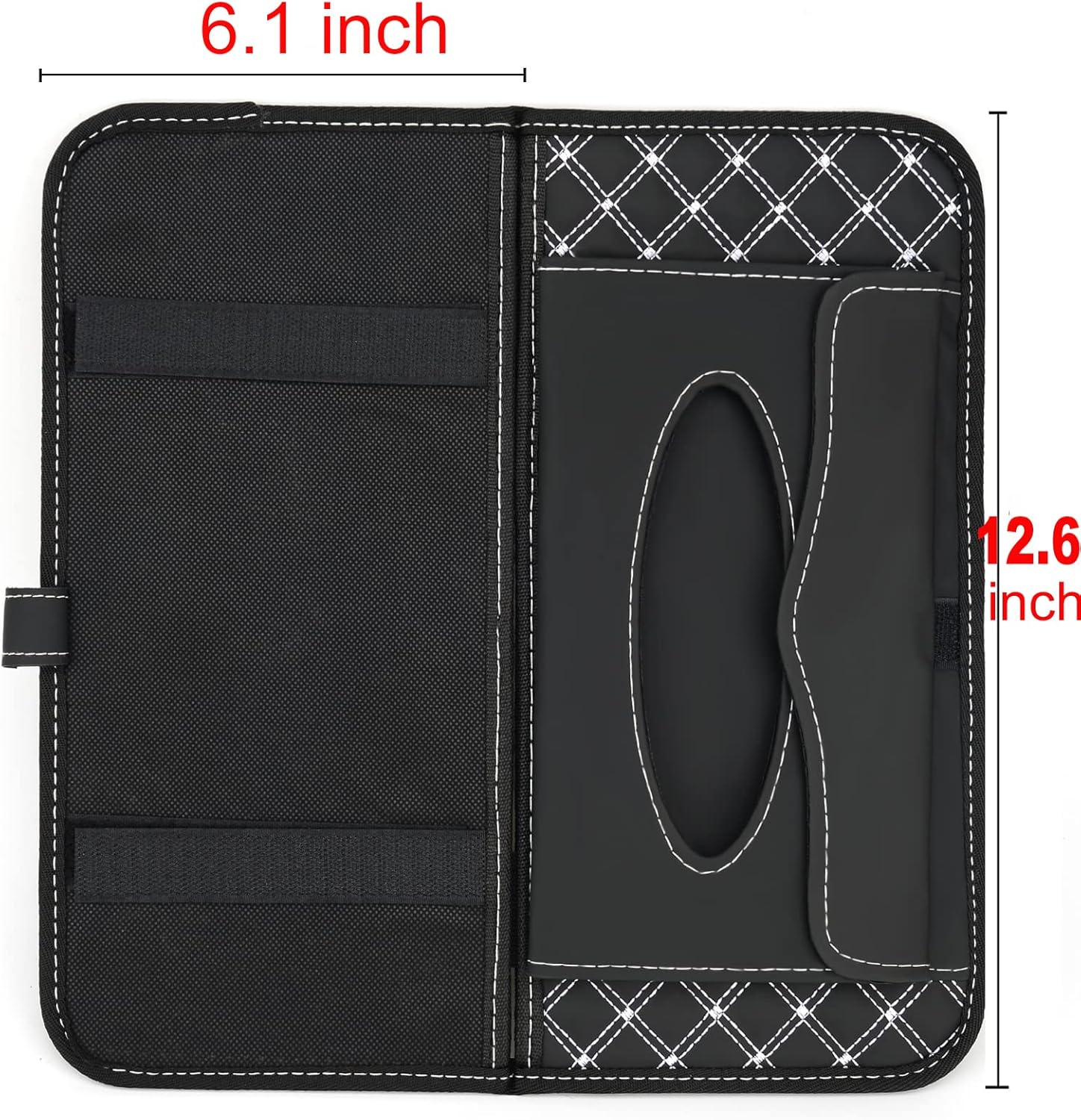 Estuche de almacenamiento para CD de automóvil, organizador de visera solar para automóvil, camioneta, SUV con servilletas gratis, pertenencia