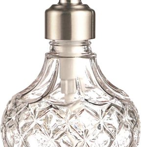 YunNasi Dispensador de jabón con bomba de acero inoxidable, diseño de cristal transparente, vintage y elegante, dispensadores de jabón líquido YunNasi Dispensador de jabón con bomba de acero inoxidable, diseño de cristal transparente, vintage y elegante, dispensadores de jabón líquido