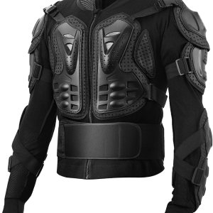 PELLOR Chaleco de armadura para motocicleta, espalda en el pecho, chaleco de protección para motocross, esquí, equitación, patinaje, anticaída, PELLOR Chaleco de armadura para motocicleta, espalda en el pecho, chaleco de protección para motocross, esquí, equitación, patinaje, anticaída,