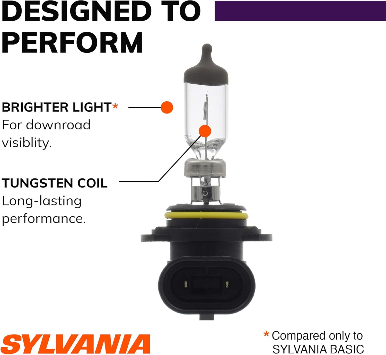 Foco halógeno para faro delantero Sylvania 9003(también compatible con H4) XtraVision, (paquete con 1 unidad), 9006