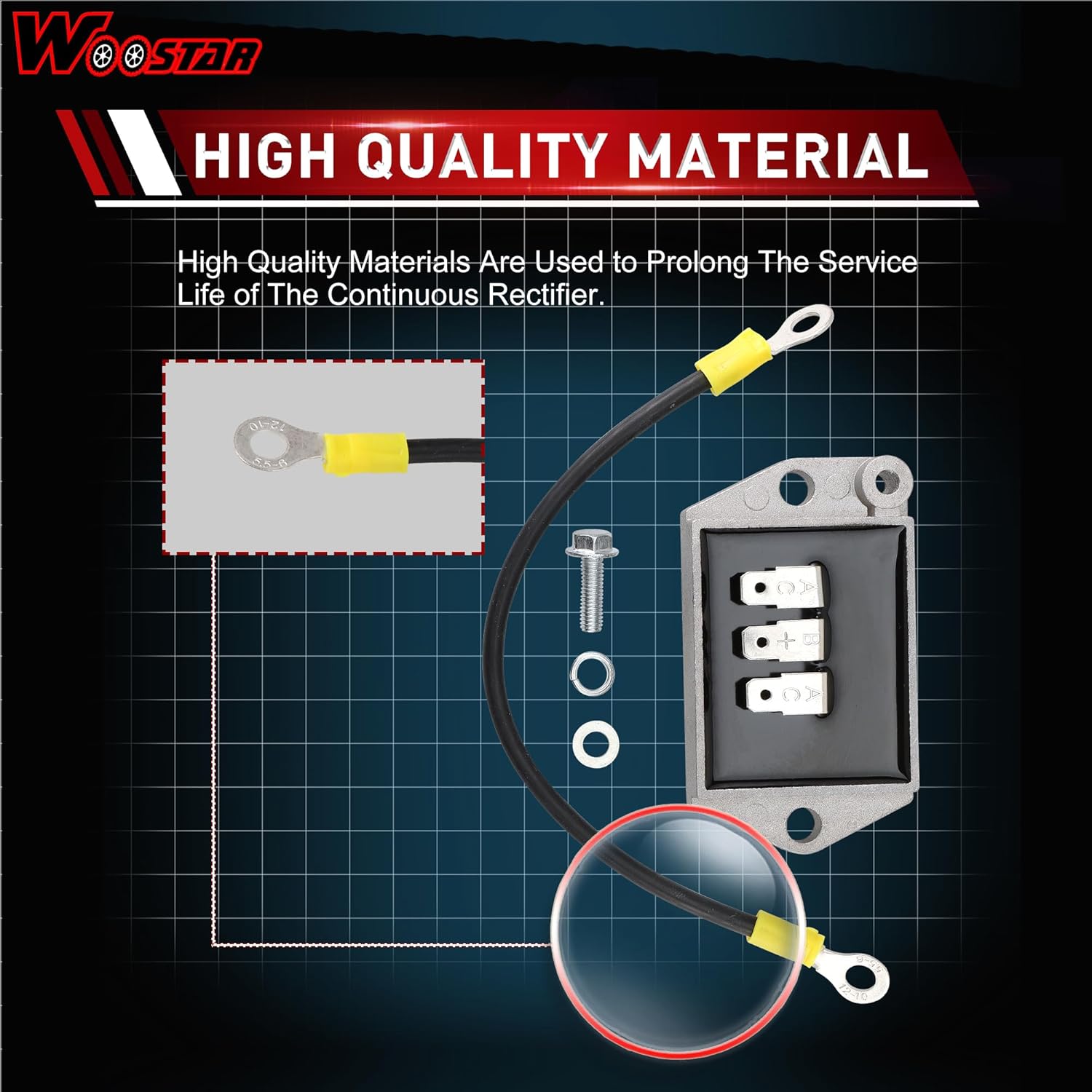 WOOSTAR Regulador de Voltaje Rectificador de Repuesto para Kohler 25 403 08-S 25 403 20-S 25 403 21-S 25 403 29-S 25 403 32-S 25 403 39-S Motor