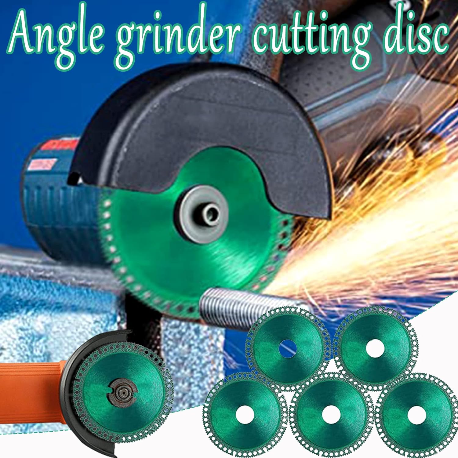 Paquete de 5 discos indestructibles para amoladora, disco de corte de amoladora angular, disco indestructible de 2.0-4 x 125 x 45 pulgadas, corta