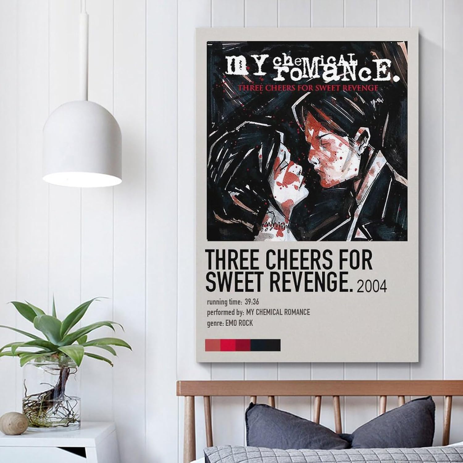 YNTNDYGV Póster de My Chemical Romance, Mcr The Black Parade, pintura artística, pintura estética, arte de pared, lienzo para decoración de