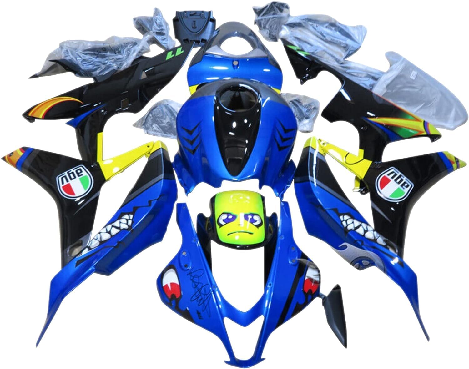 ZXMT Kit de carenados de motocicleta Carrocería Carenados para Honda CBR600RR F5 2007 2008 (PWG-008) ABS Plástico