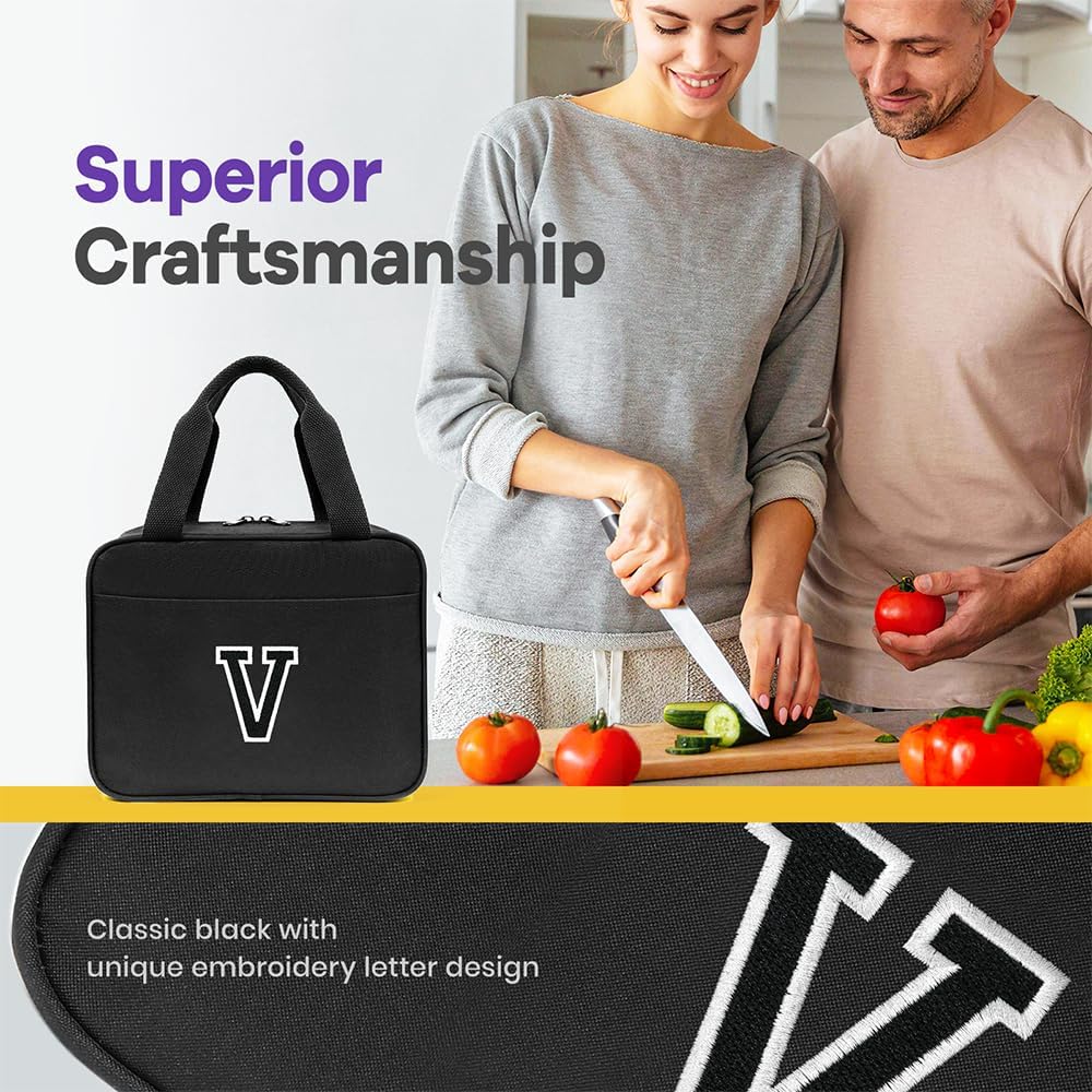Lonchera para hombres, bolsa de almuerzo personalizada para el trabajo de mujeres, bolsa térmica de almuerzo reutilizable con aislamiento para
