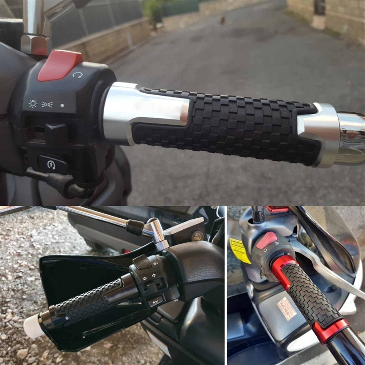 Mango cómodo 78 ” 22MM motocicleta Accesorios Racing Manillar Grips goma gel agarre para MT03 MT 03 MT-03 2015 2016 2021 2020