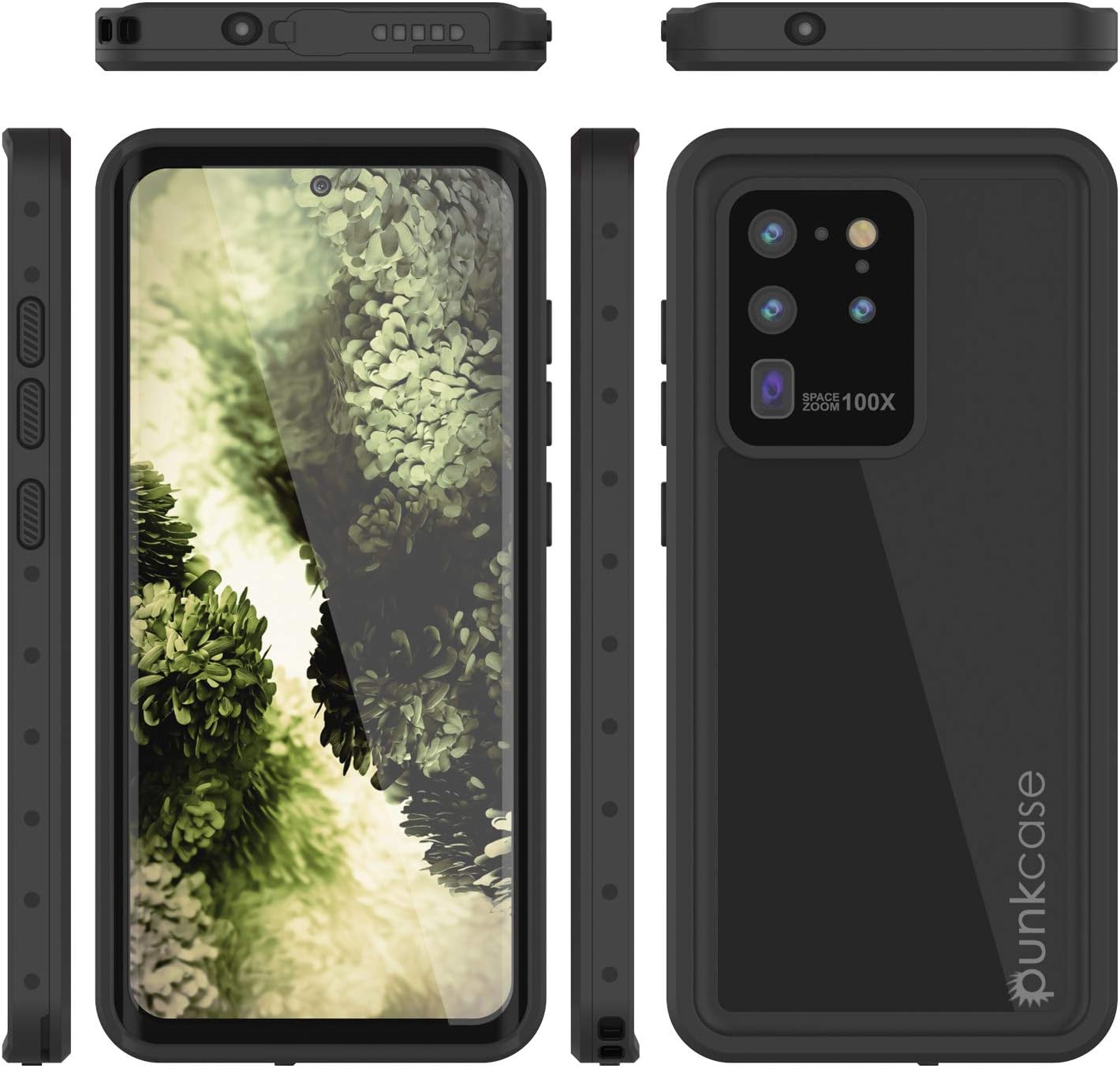 PunkCase S20 Ultra – Funda impermeable serie StudStar ajuste delgado certificado IP68 a prueba de golpes a prueba de suciedad a prueba de nieve