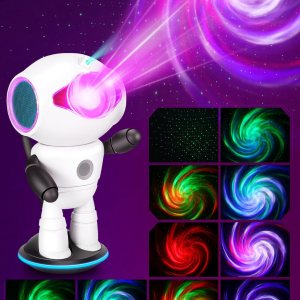 Astronauta Star Galaxy Proyector de luz, proyector de galaxia, luz nocturna con altavoz Bluetooth y robot, calcomanías de garabatos de bricolaje de Astronauta Star Galaxy Proyector de luz, proyector de galaxia, luz nocturna con altavoz Bluetooth y robot, calcomanías de garabatos de bricolaje de