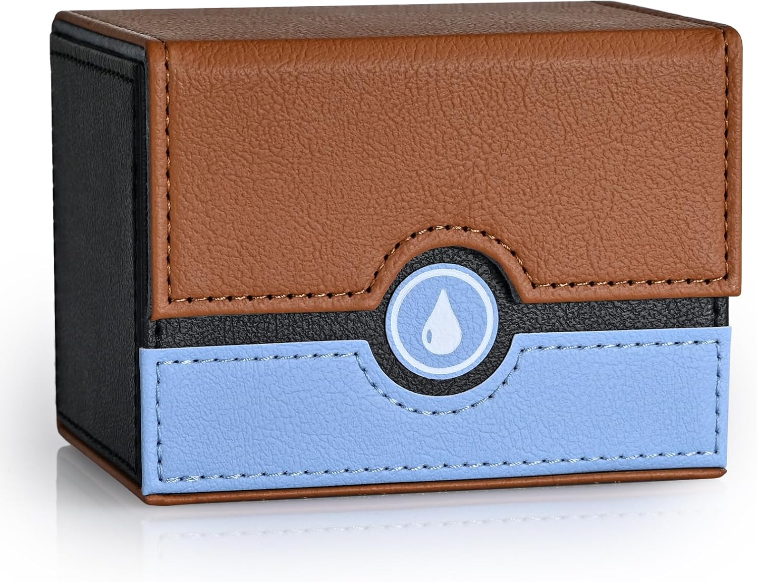 Caja de cartas para PTCG MTG se adapta a más de 120 tarjetas con funda, caja de almacenamiento de cartas Magic Commander para tarjetas de juegos TCG