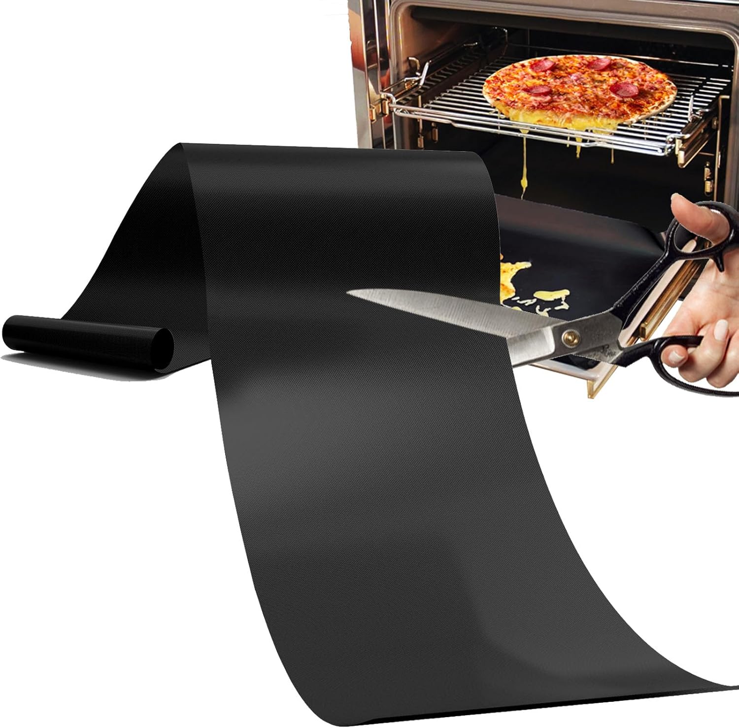Revestimientos para horno para la parte inferior del horno, rollo de 75 pulgadas de grosor, antiadherentes, antiadherentes, sin BPA ni PFOA,