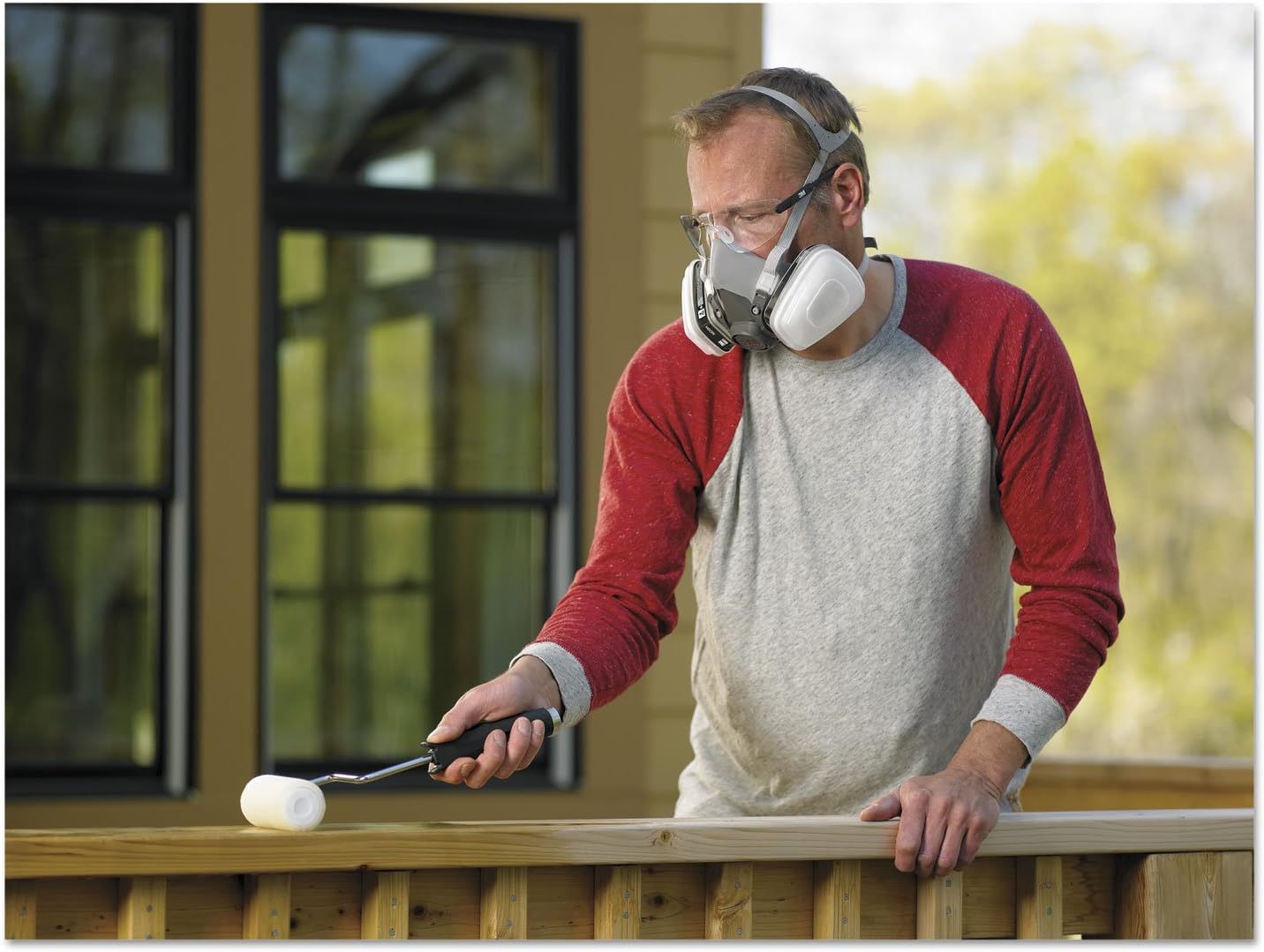 3M MMM6311PA1A – Espray de pintura de media cararespirador de pesticidas