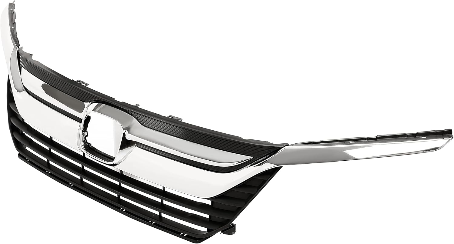 HECASA Rejilla de parachoques delantero con moldura de párpado para faros delanteros compatible con Honda Odyssey 2018-2020, repuesto para