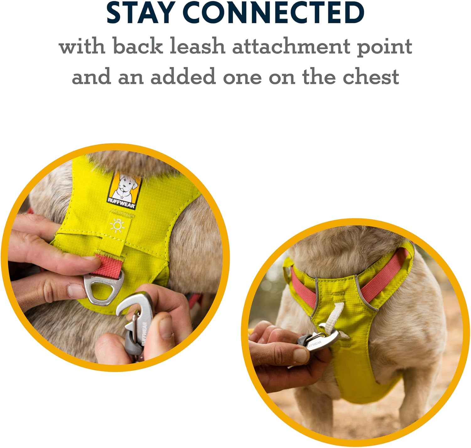 Ruffwear, Hi & Light, arnés ligero para perro diario, correr, caminar, senderismo, uso durante todo el día