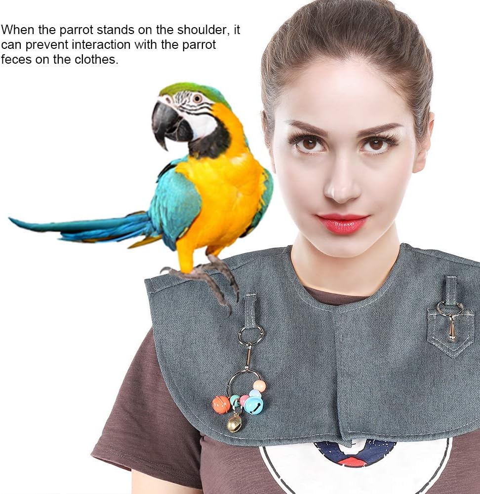 Chal de pañales de loros, capa de hombro con soporte, protector de hombro antiarañazos, para empleados de tiendas de mascotas, amantes de pájaros y