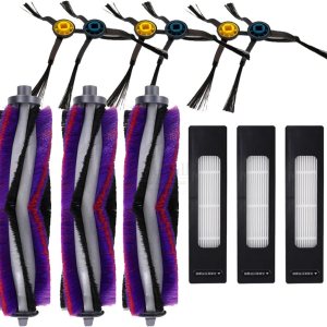 SteFik Cepillo principal para aspiradora, cepillo lateral y filtro. Compatible con piezas de repuesto Midea M7 M7 Pro, compatible con Midea S8 S8 + SteFik Cepillo principal para aspiradora, cepillo lateral y filtro. Compatible con piezas de repuesto Midea M7 M7 Pro, compatible con Midea S8 S8 +