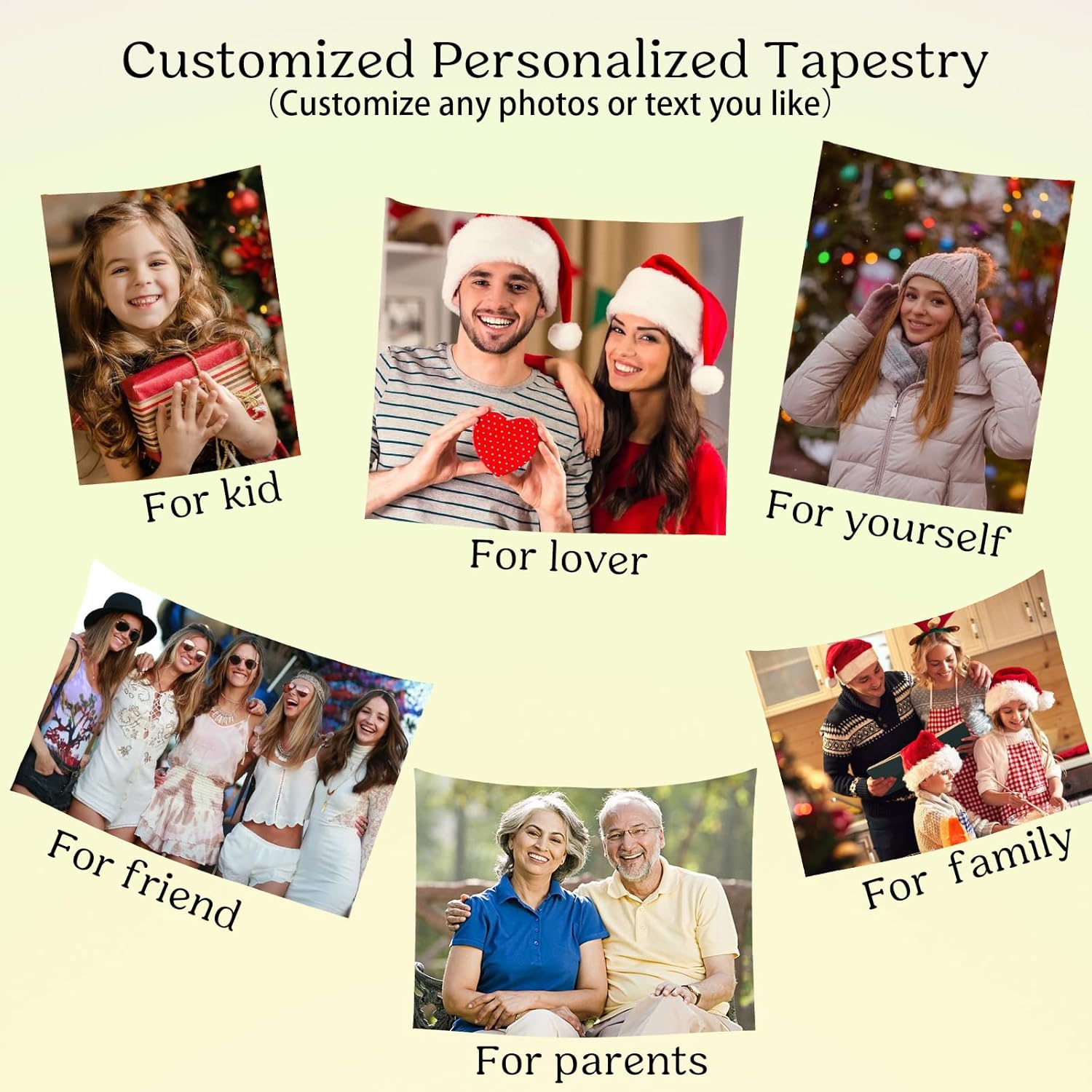 HTYJFIG Tapiz personalizado para subir imágenes, tapiz personalizado para regalo, decoración del hogar y dormitorio (40 x 60 pulgadas, vertical)