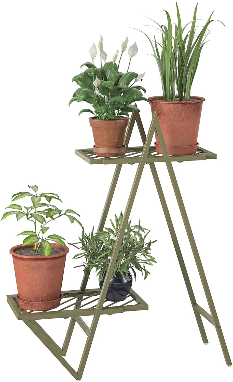 REALROOMS Botanika – Soporte para plantas, verde oliva